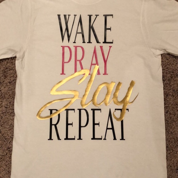 Wake pray slay t-shirt - Picture 2 of 2